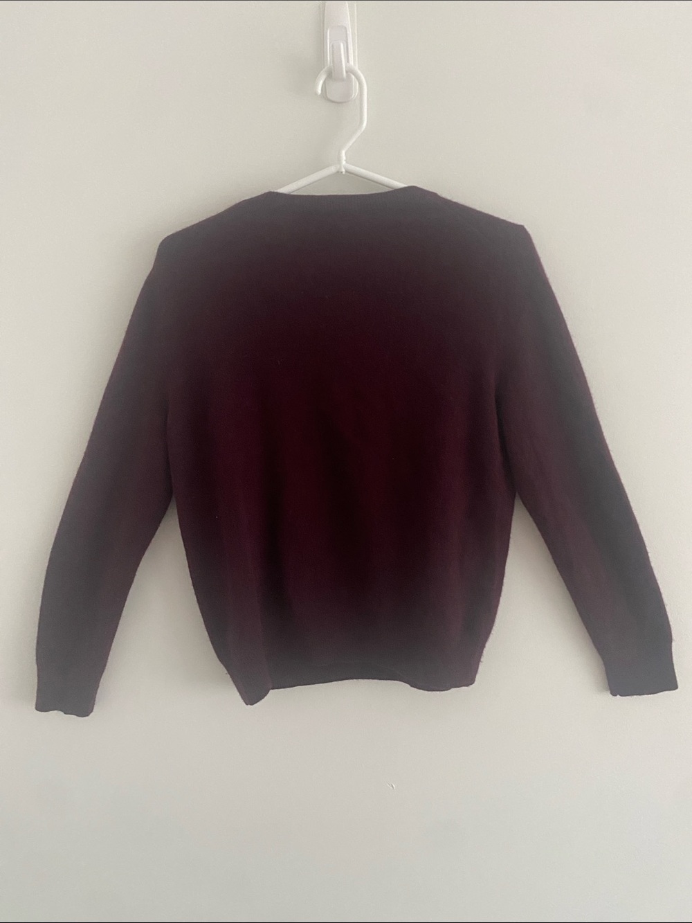 Quince Mongolian Cashmere Crew Sweater Burgundy Size LARGE - Picture 6 of 10